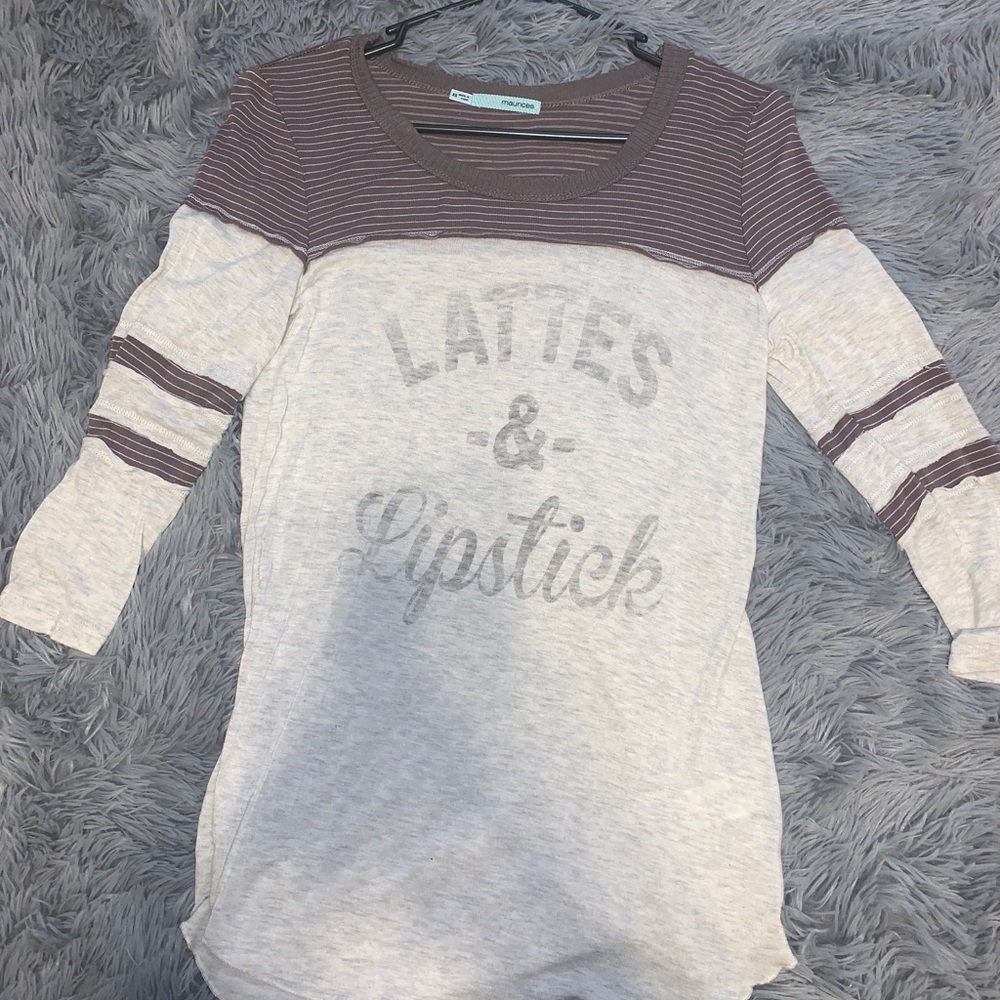 lattes & lipstick shirt !